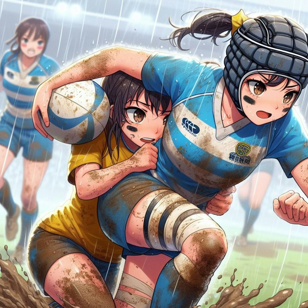 🏉泥まみれの女子ラグビー 95