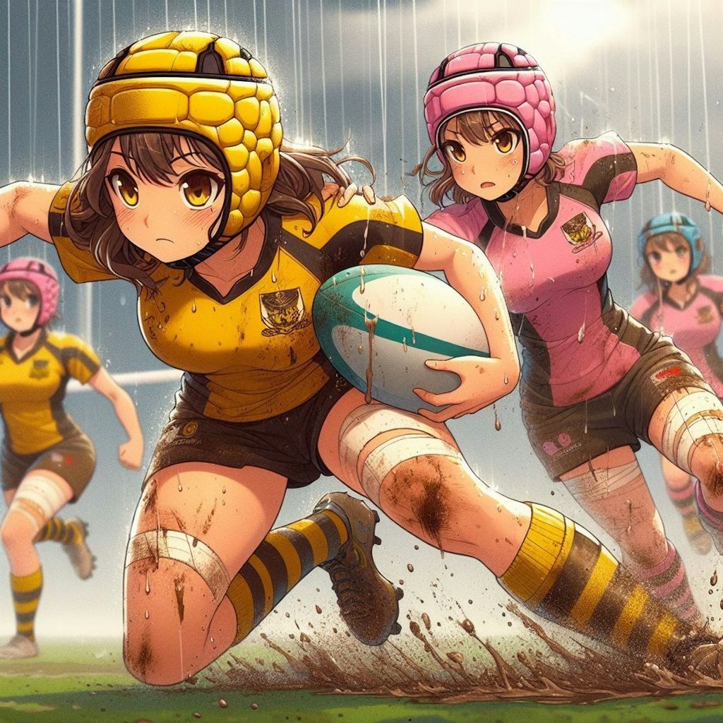 🏉泥まみれの女子ラグビー 95