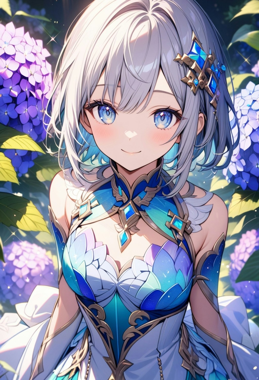 紫陽花ドレス