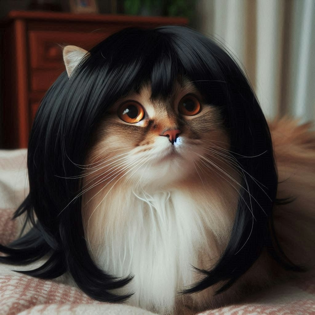 黒髪美人な猫