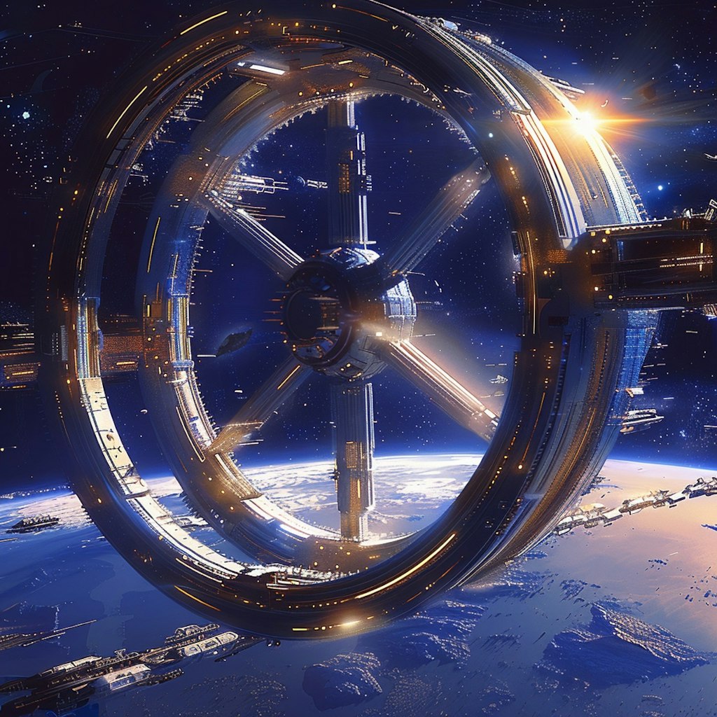 「2001宇宙の旅」の宇宙ステーションの再現