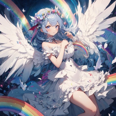虹と天使