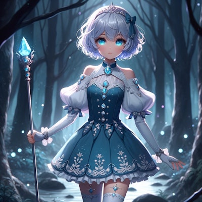 森の奥にてみえる魔法少女
