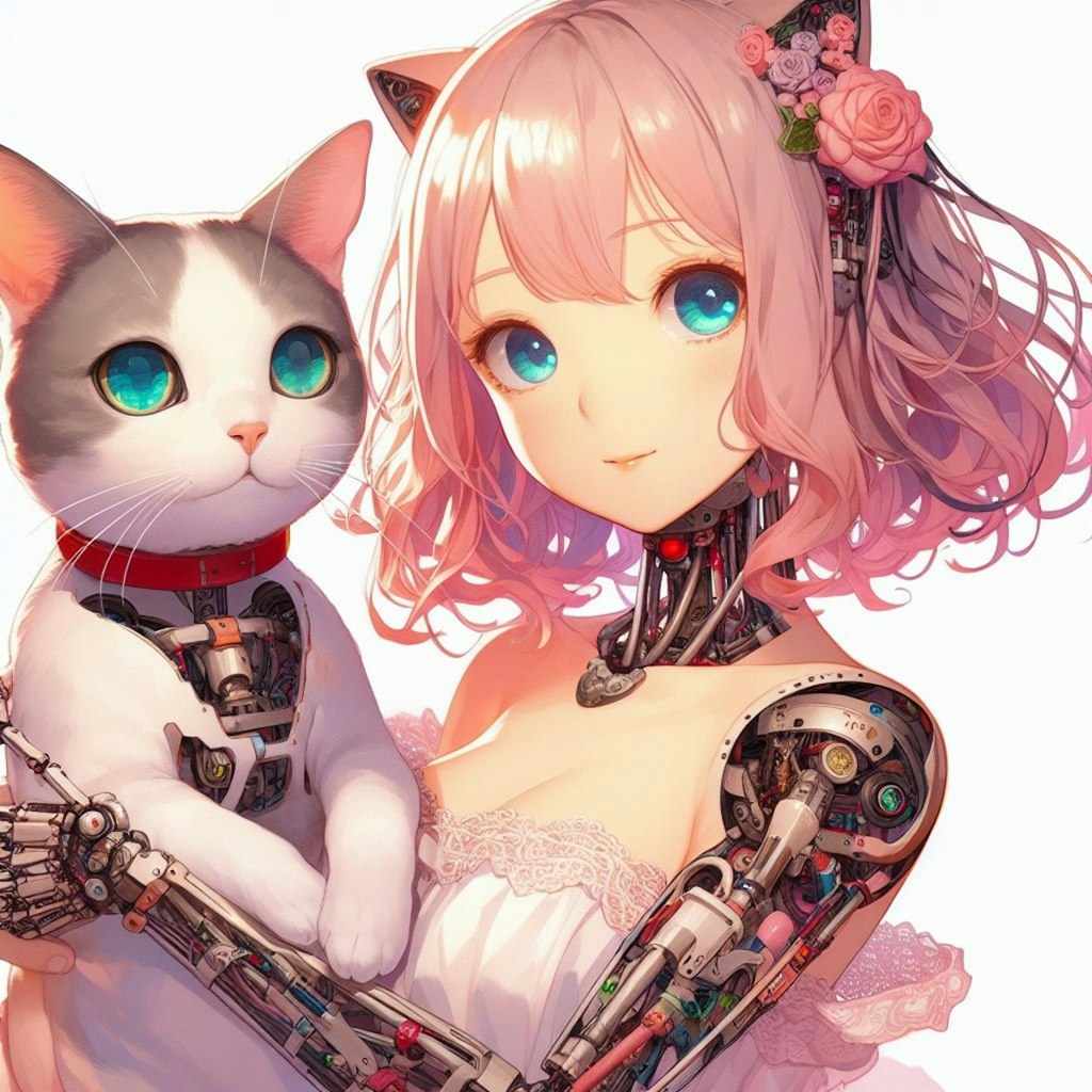 ロボット娘とロボット猫