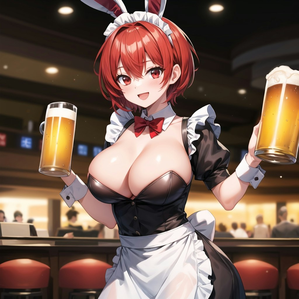 ビールの売り子（メイドバニー）さん