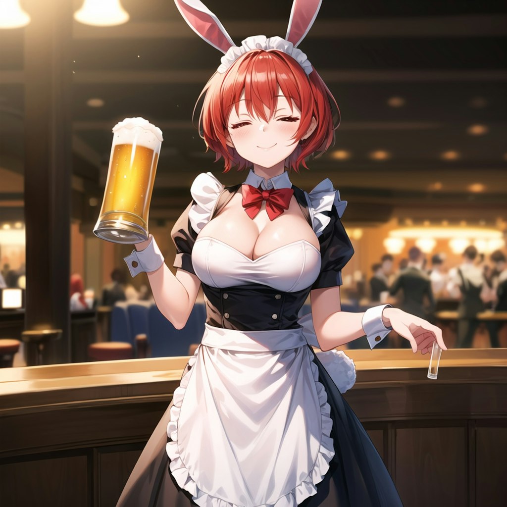 ビールの売り子（メイドバニー）さん