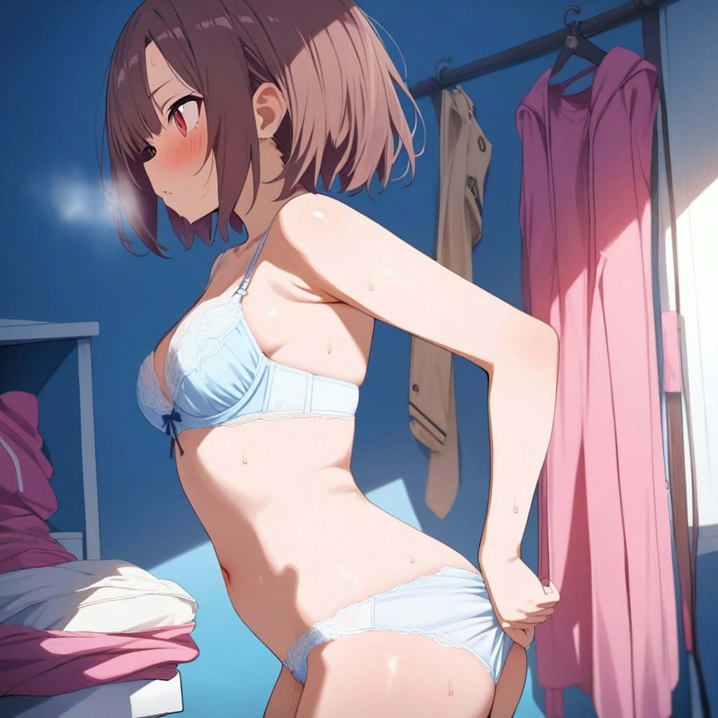 レン着替え中(ガンゲイル)