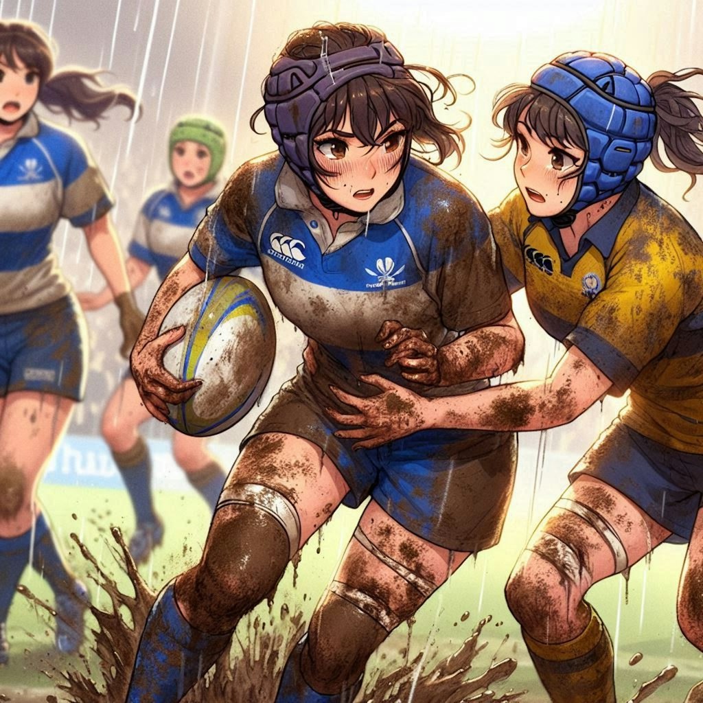 🏉泥まみれの女子ラグビー 103