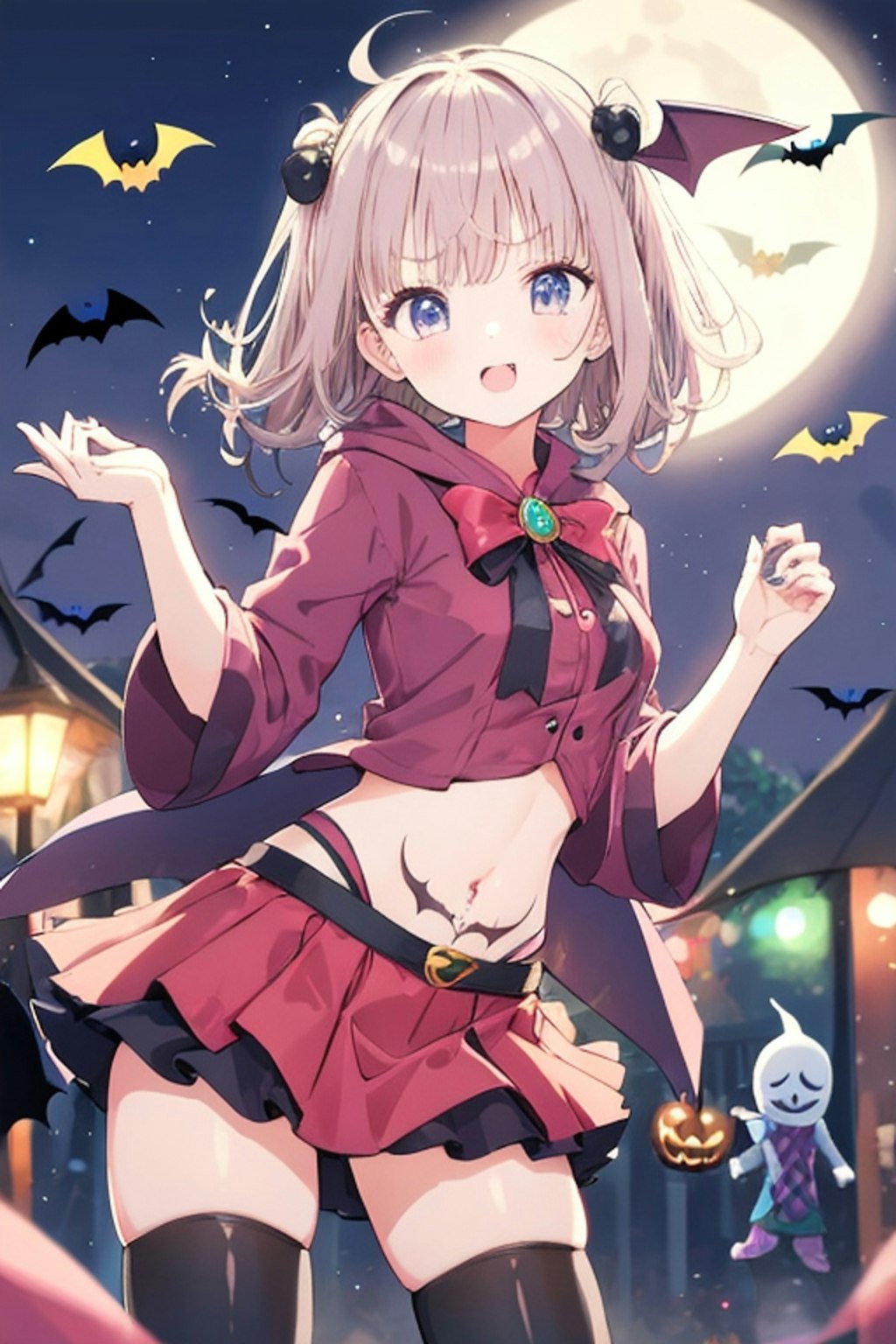 へそ出しハロウィンガール