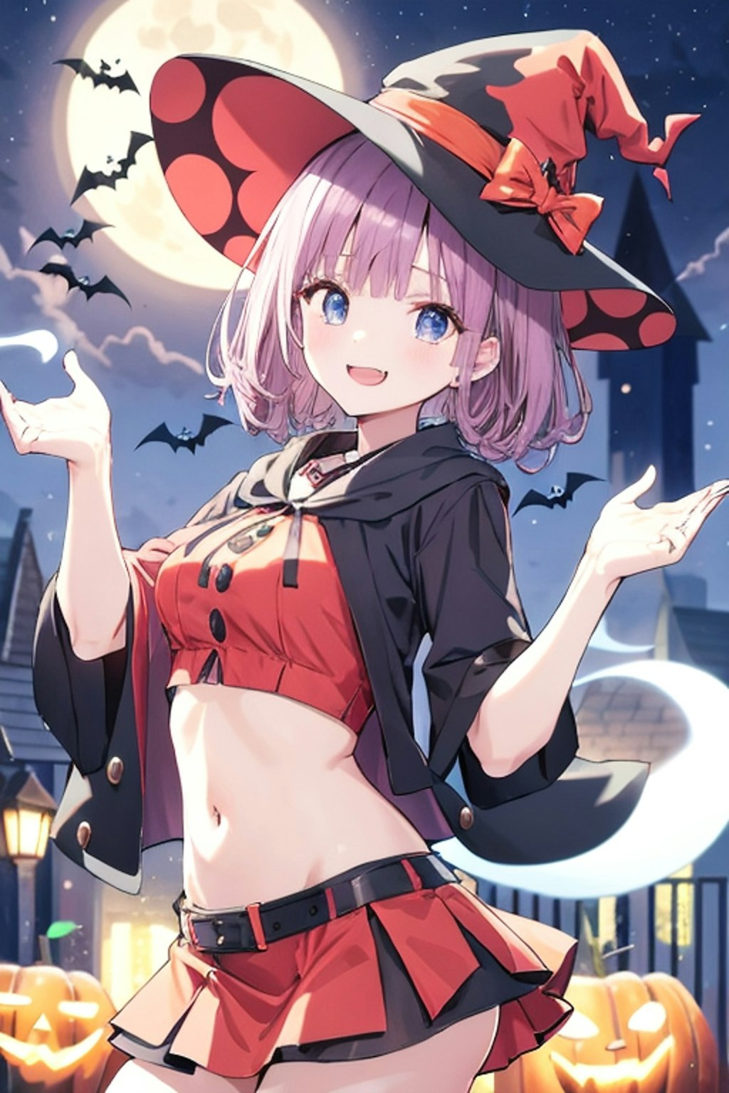 へそ出しハロウィンガール