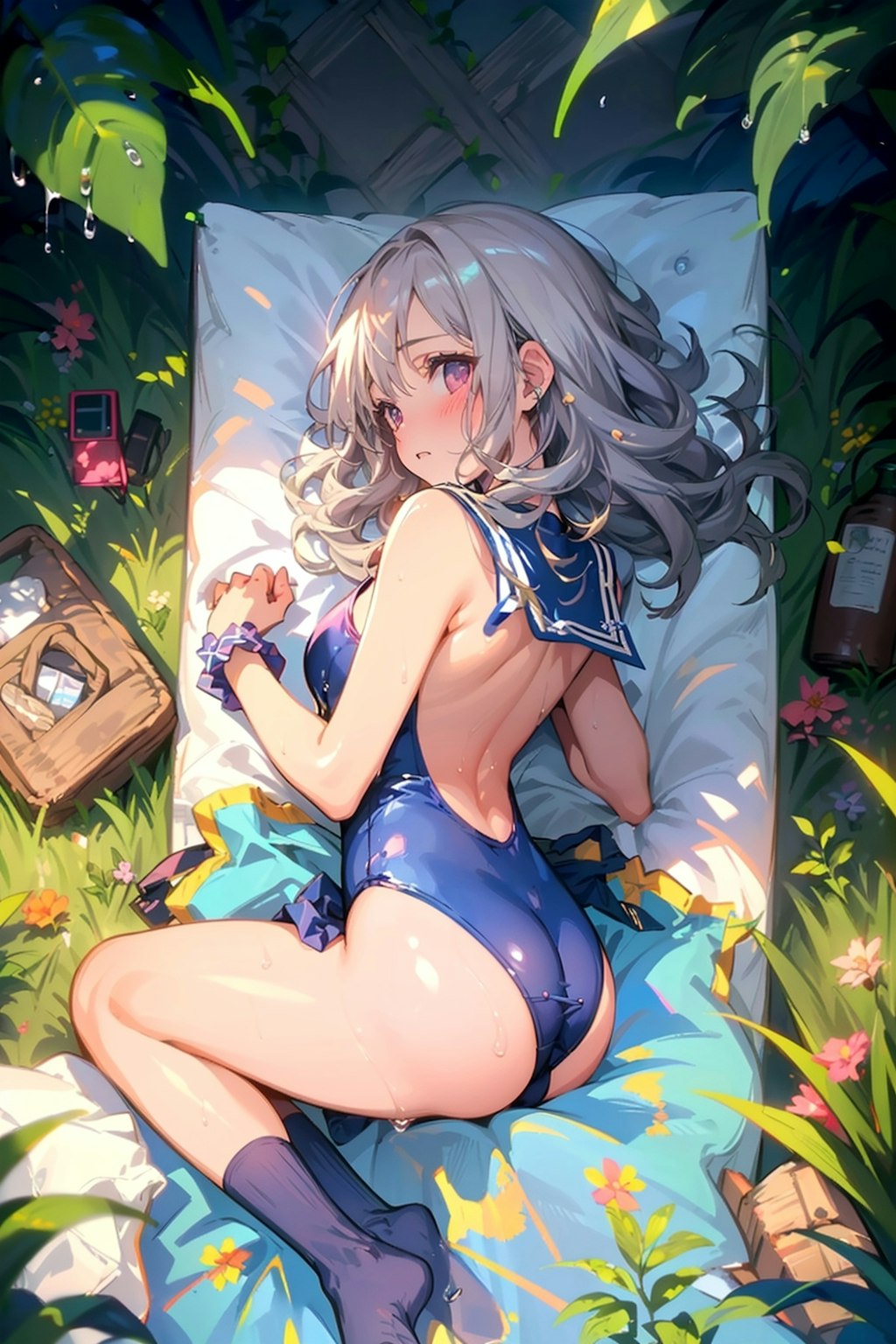 セーラー服スクール水着オーバーニーソックス