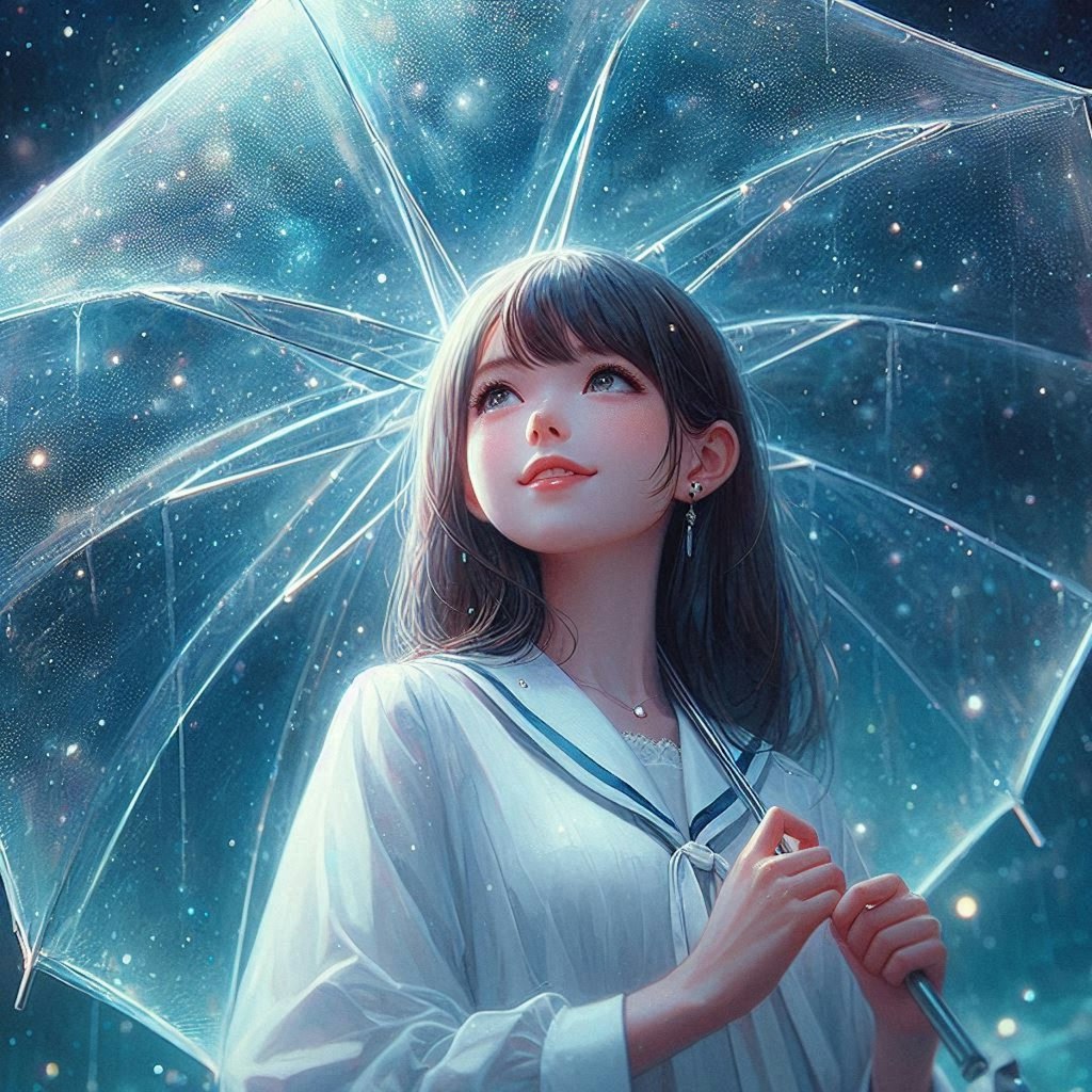傘をさして歩こう。