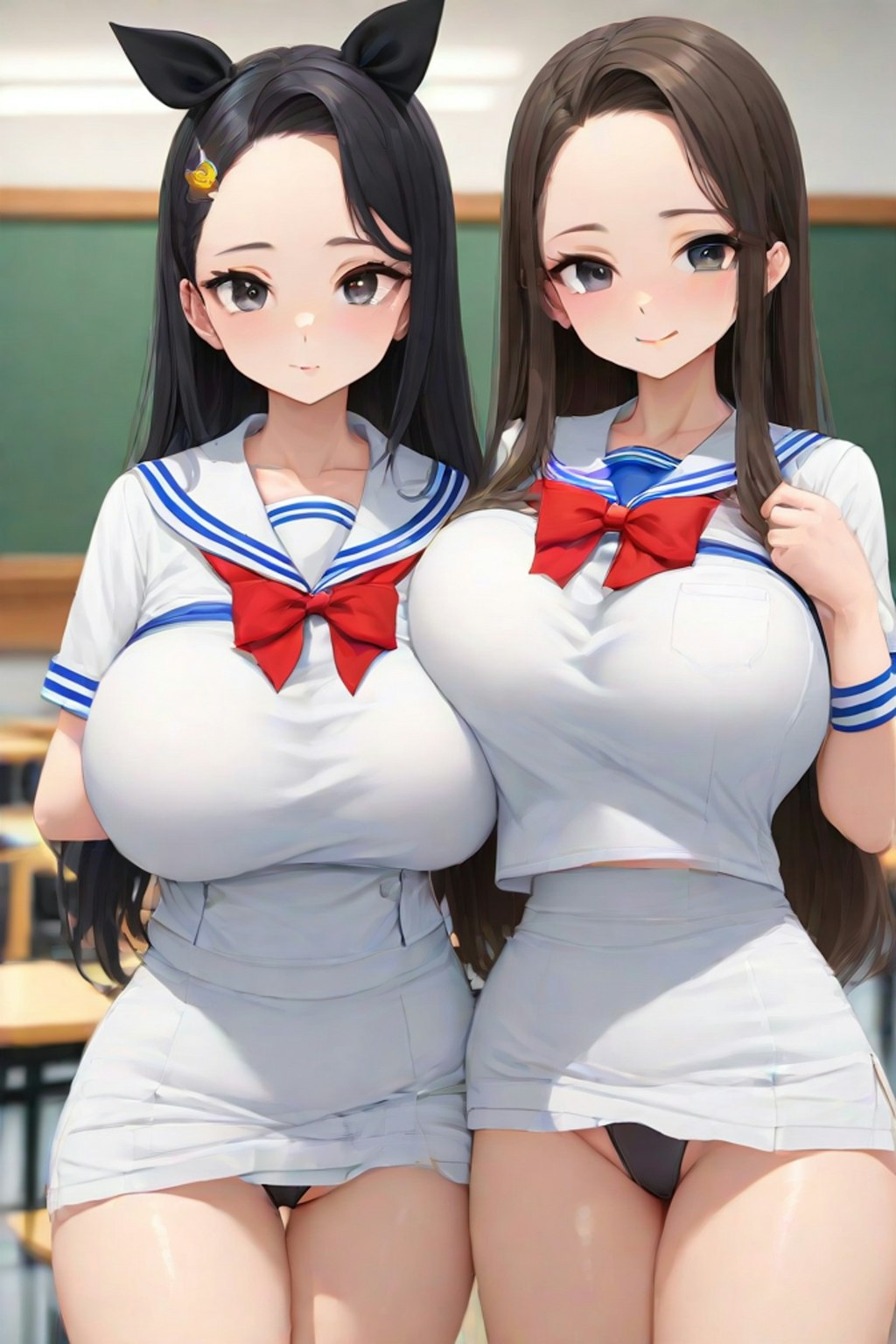 パンチラとセーラー服と女子高校生と