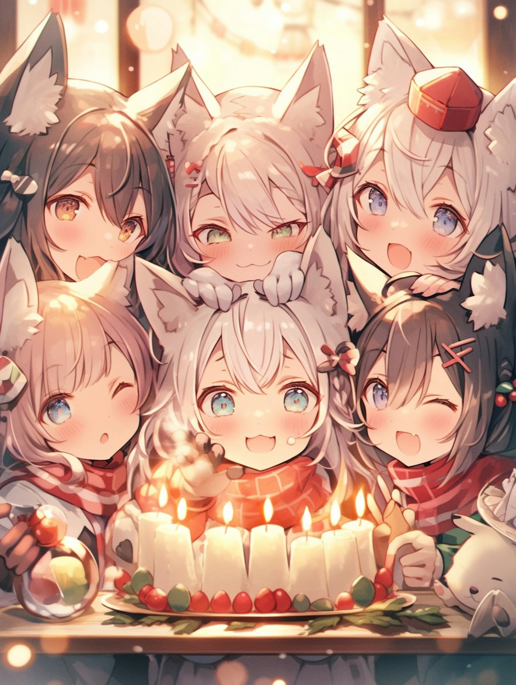 猫クリスマス