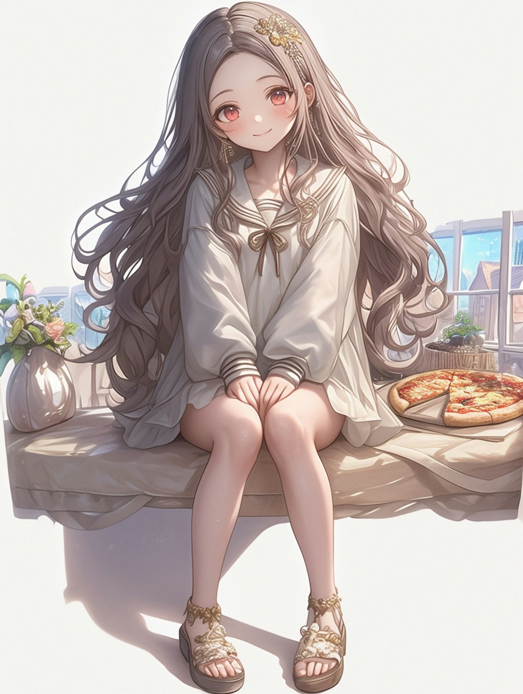 ピザと女の子　Pizza and Girls