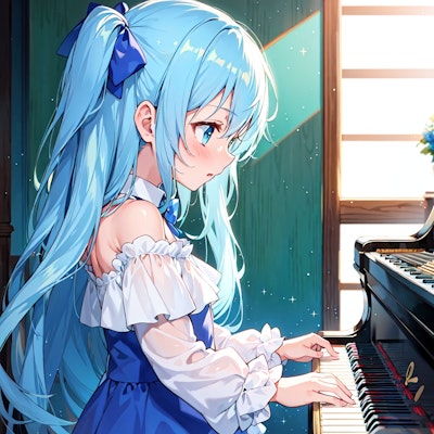 学校でのピアノ演奏