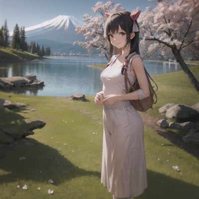 富士と桜とゾンビ！　20240319