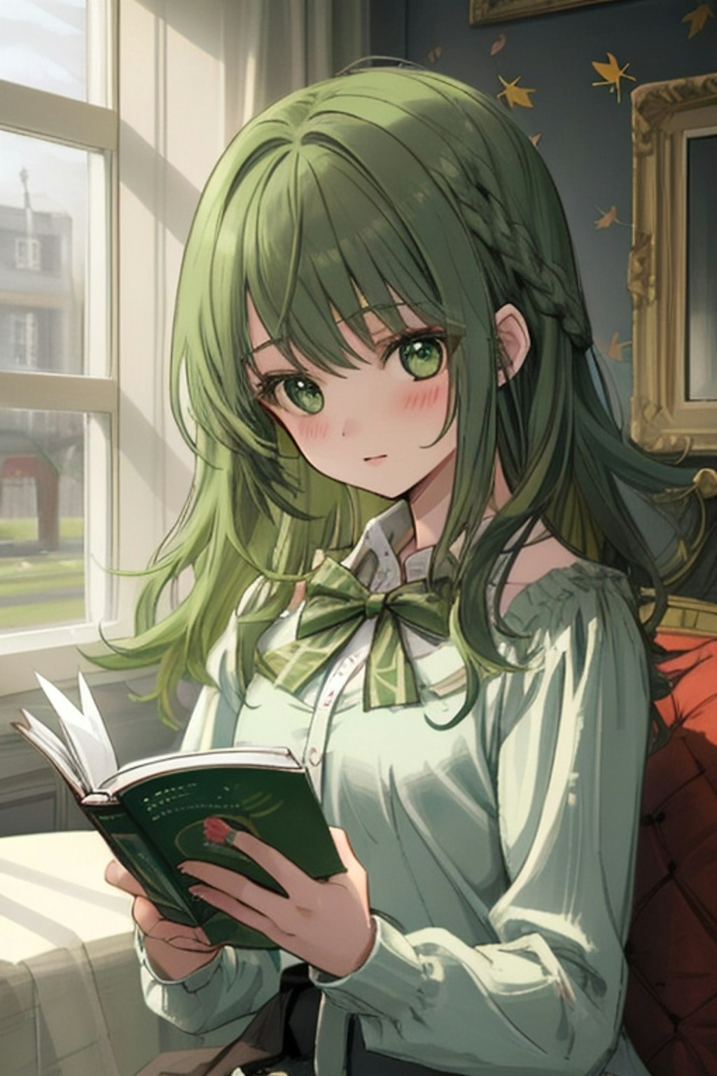 読書する女の子