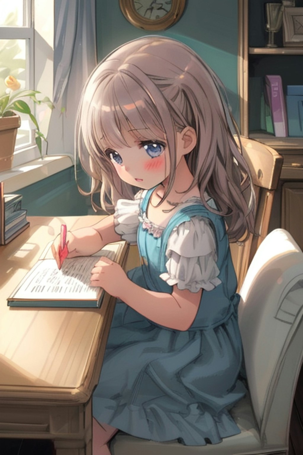 読書する女の子