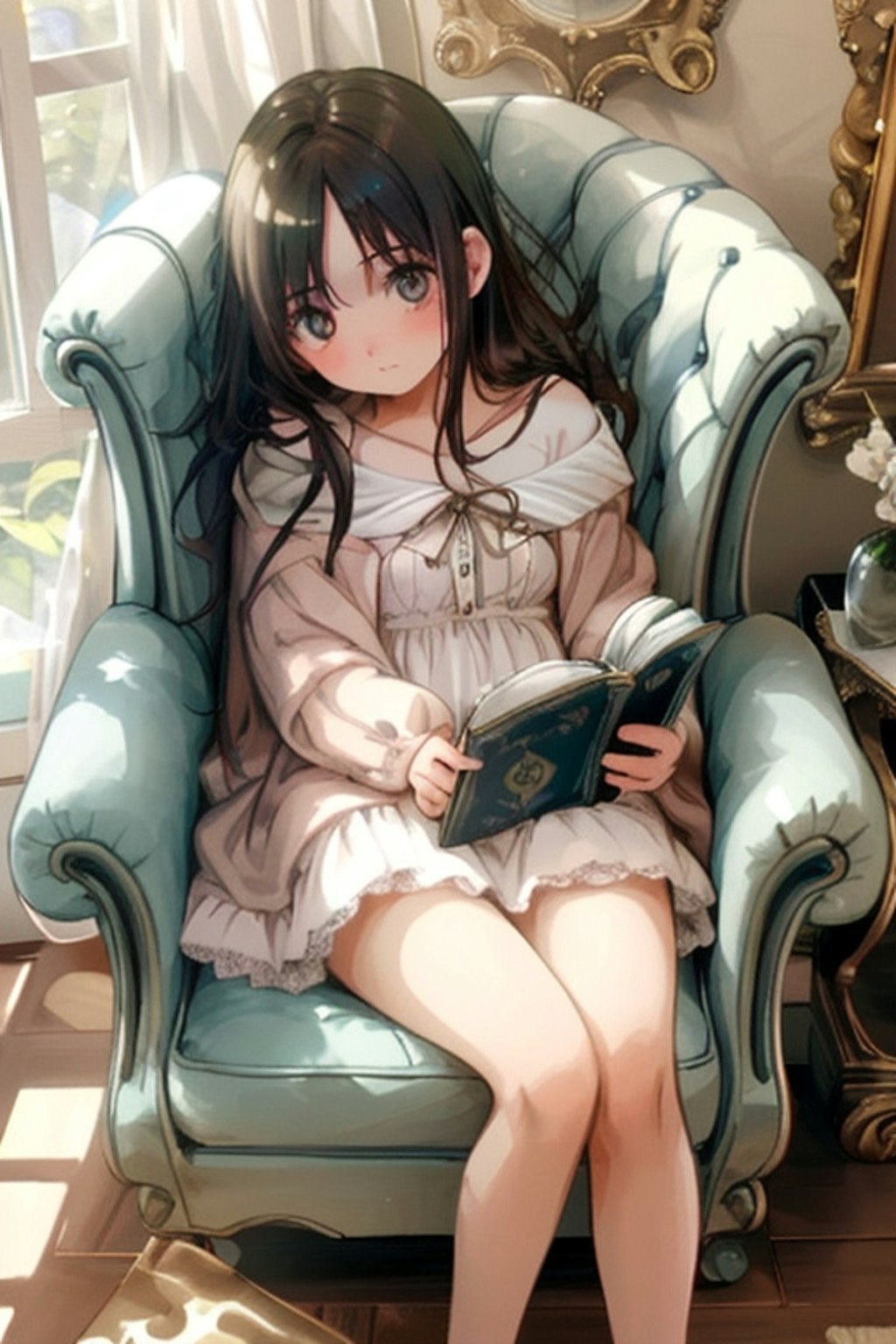 読書する女の子