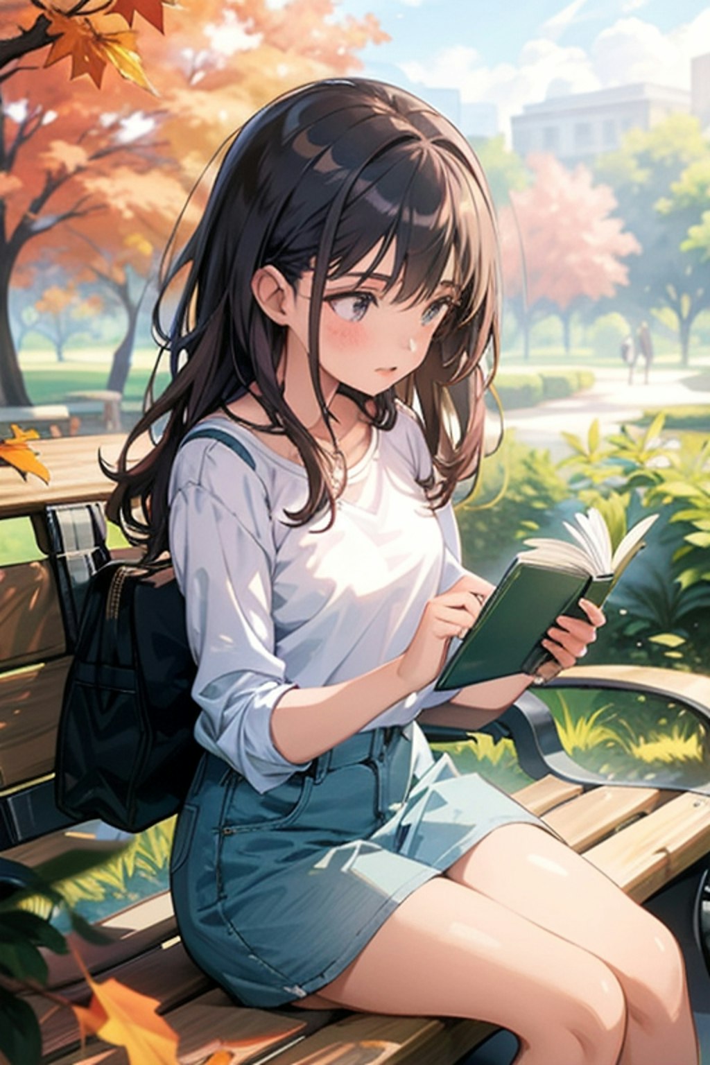 読書する女の子