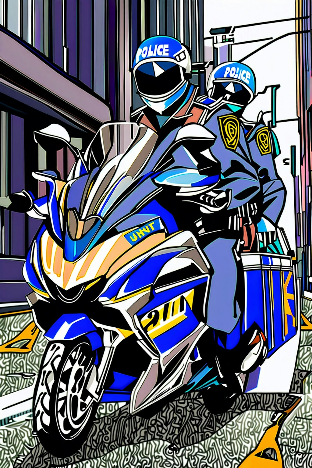 Police motorcycle unit