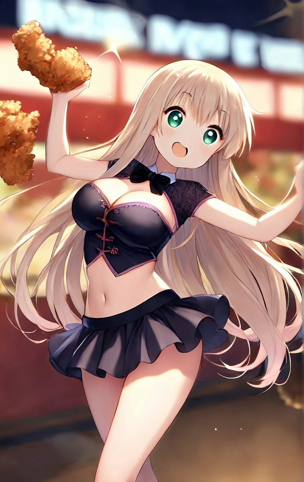 チャイナドレスの女の子
