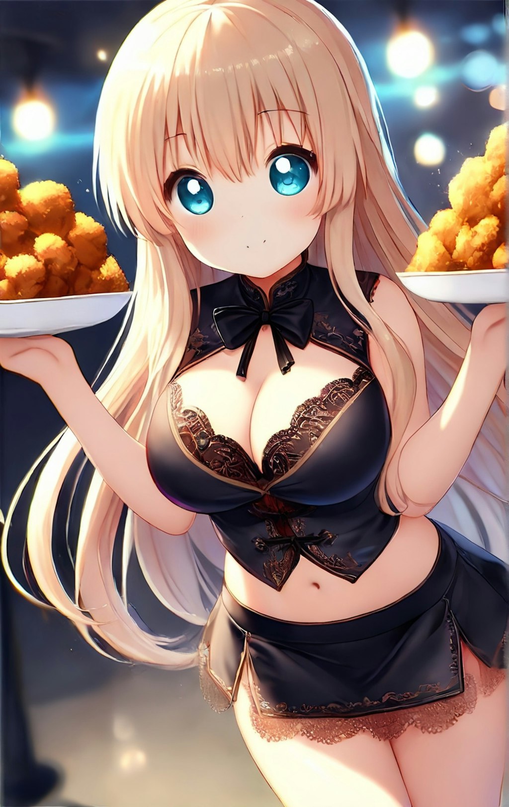チャイナドレスの女の子