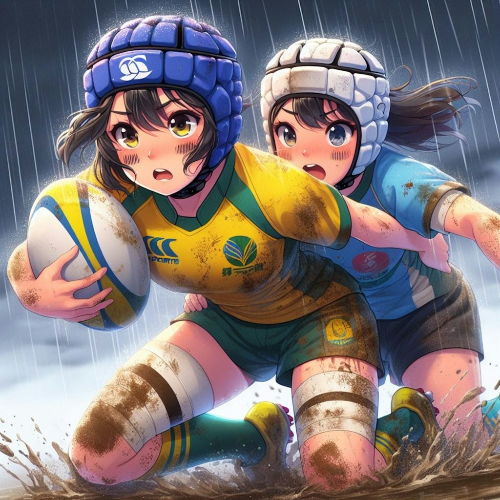 🏉泥まみれの女子ラグビー 96