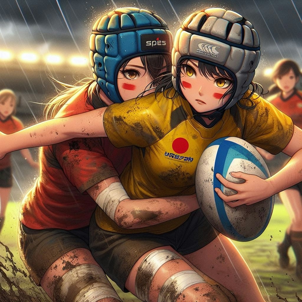 🏉泥まみれの女子ラグビー 96