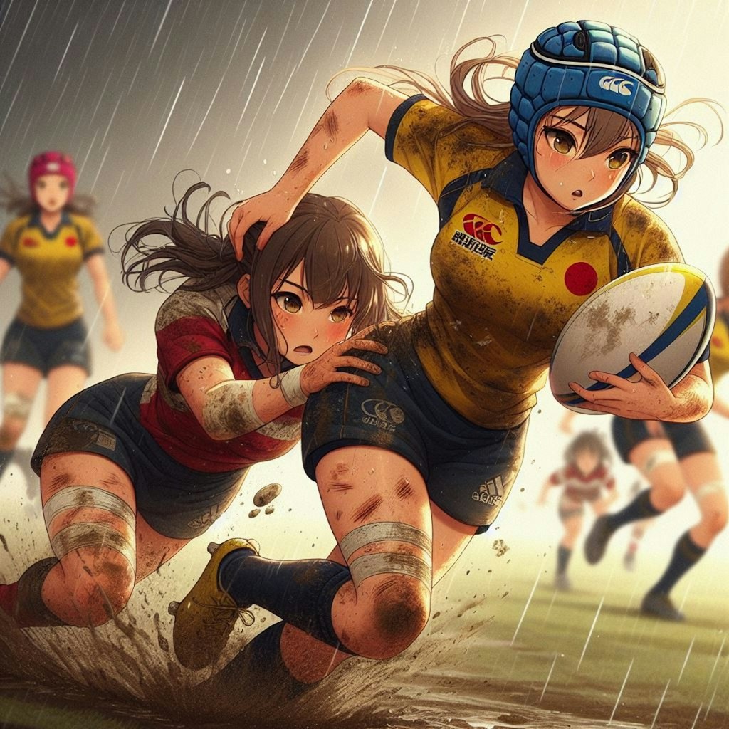 🏉泥まみれの女子ラグビー 96