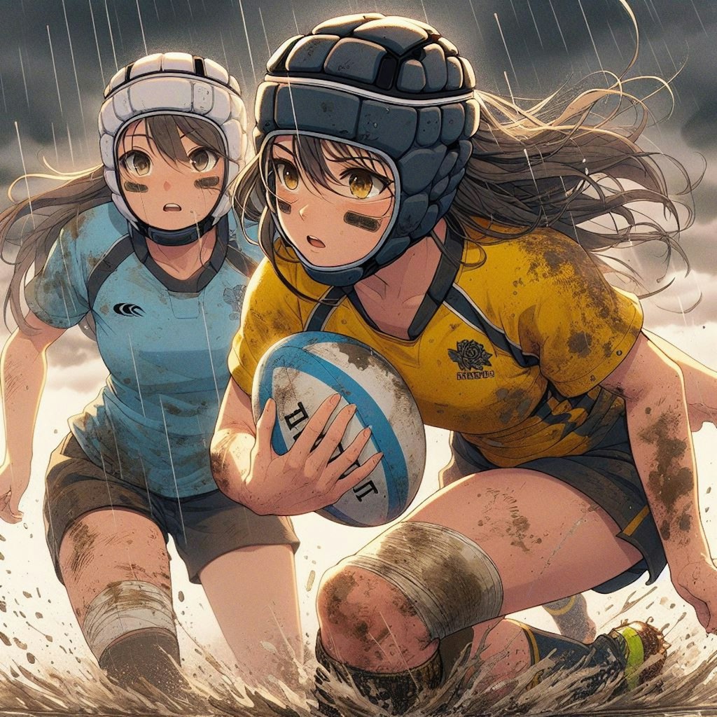 🏉泥まみれの女子ラグビー 96