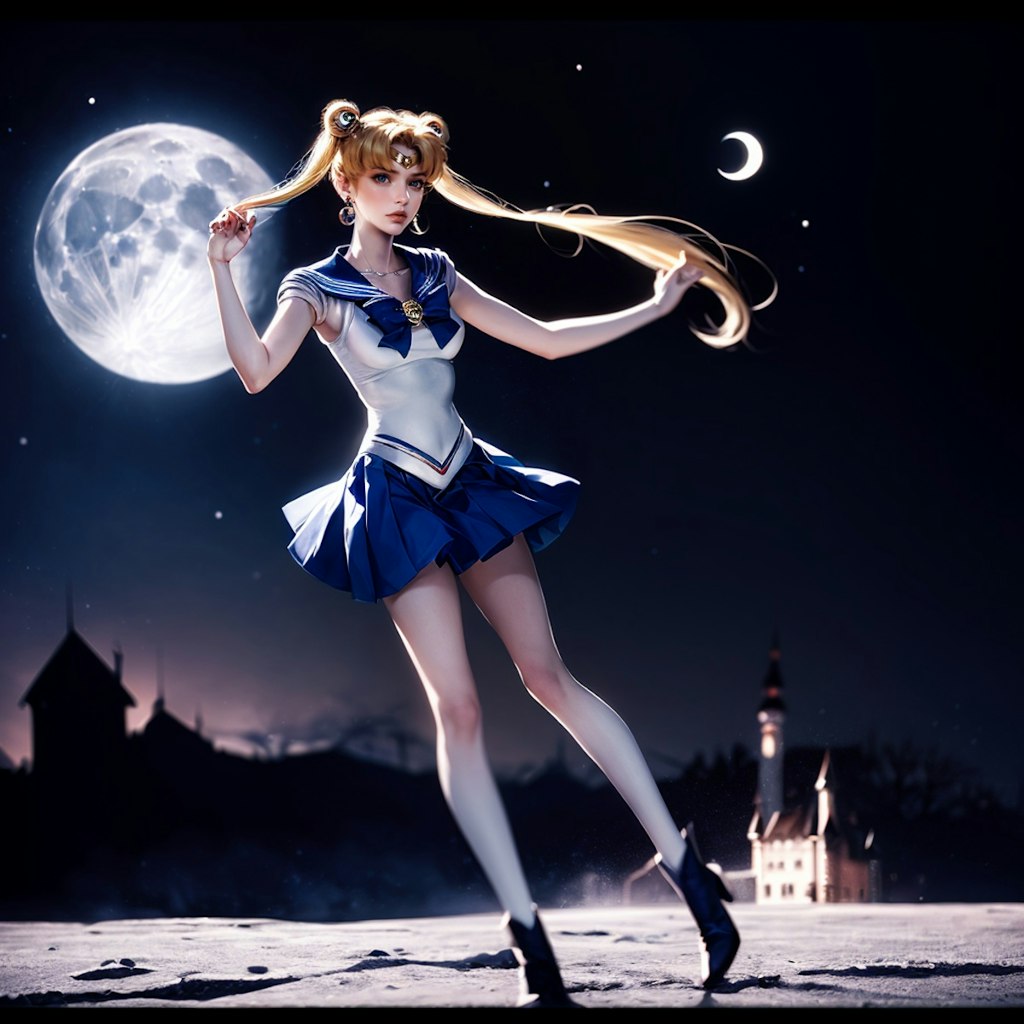 月野うさぎの冒険！美少女戦士セーラームーンが幻想的な月の城で闘う（セミリアル版）