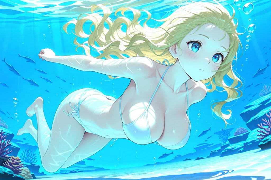 水中詰め合わせ 海の日バナーのちちぷいちゃん編