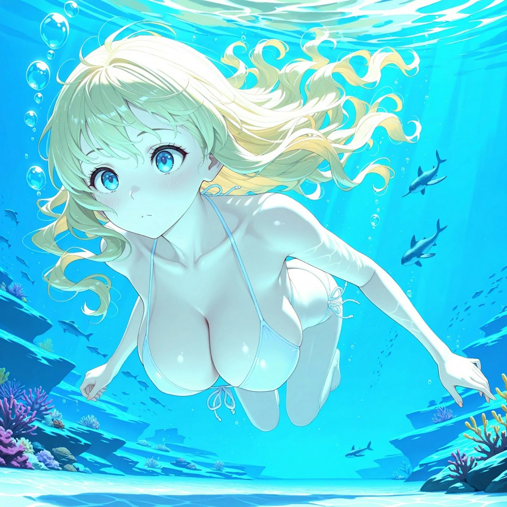 水中詰め合わせ 海の日バナーのちちぷいちゃん編