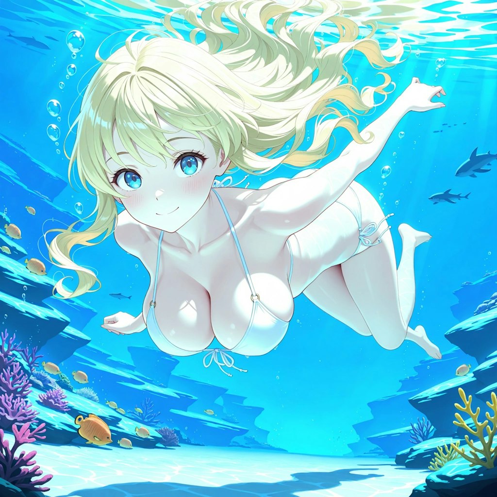 水中詰め合わせ 海の日バナーのちちぷいちゃん編