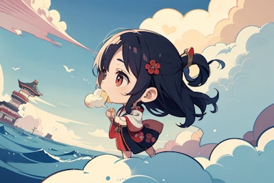 雲を食べる少女