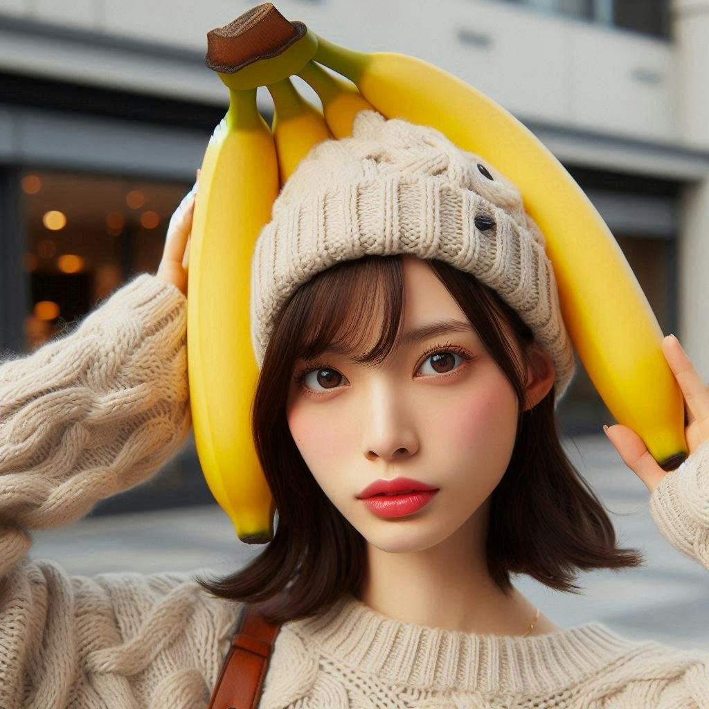 banana knit cap