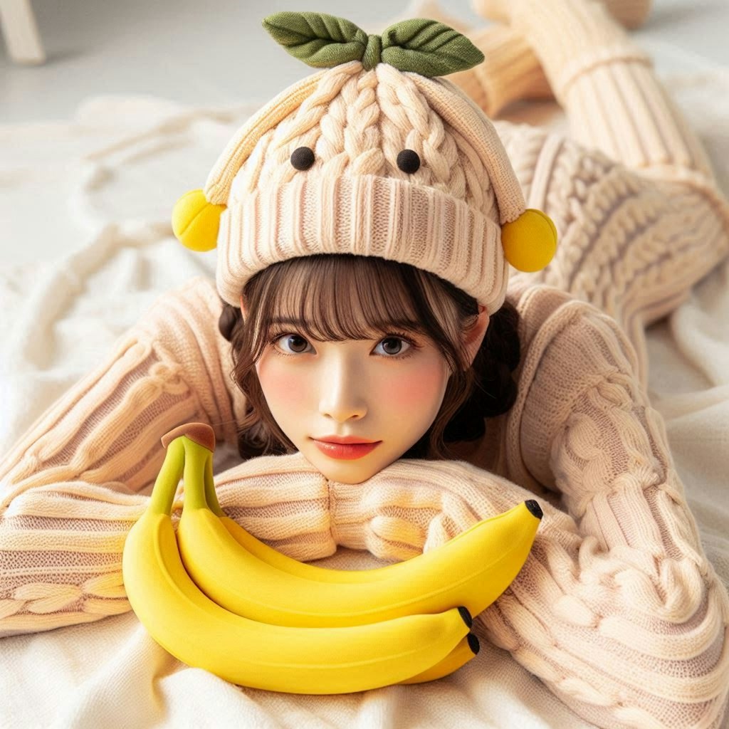 banana knit cap