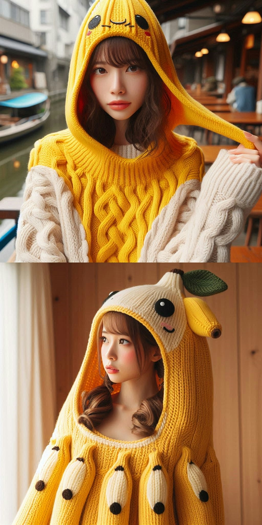 banana knit cap