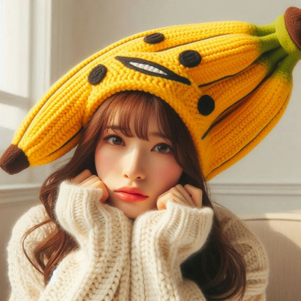 banana knit cap