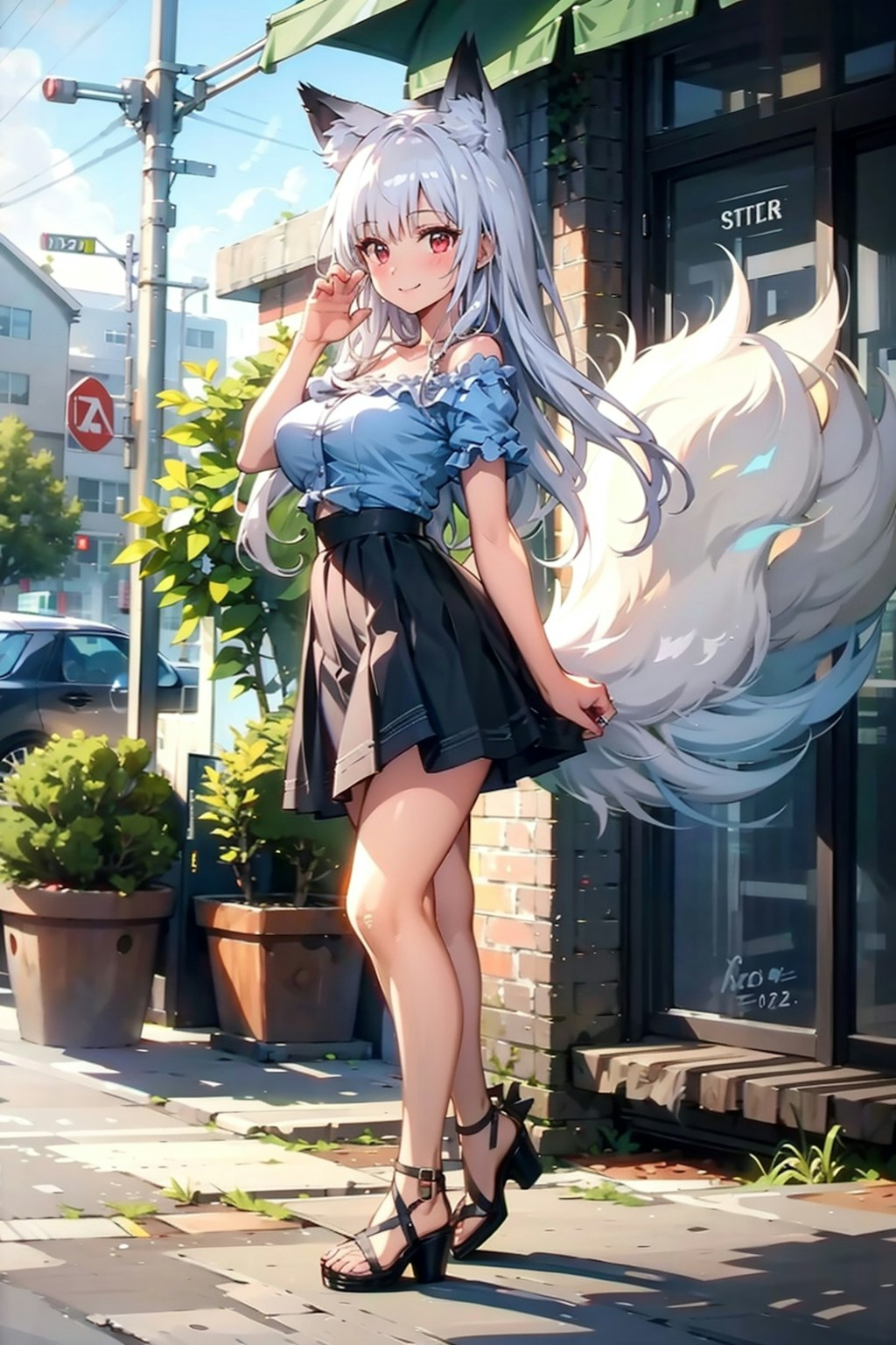 庭先から
