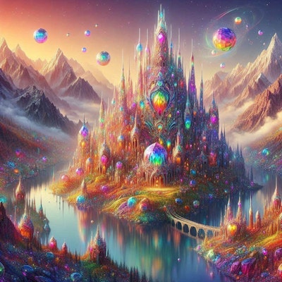 虹色の宝石城