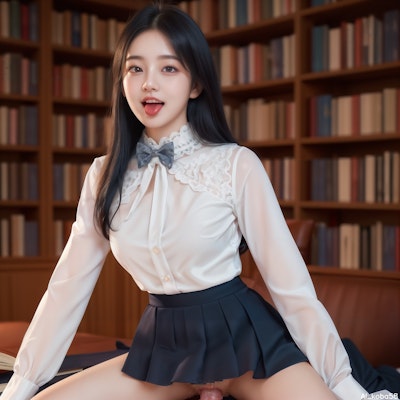 Vol65_high-neck lace blouse NSFW