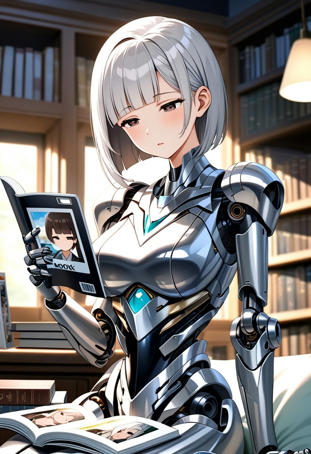 読書するメカ子