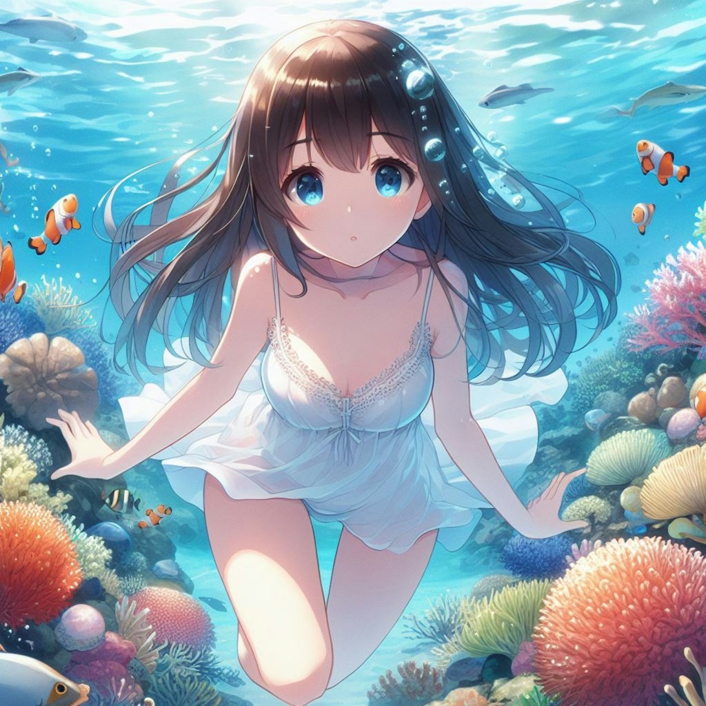 珊瑚の海にたゆたう