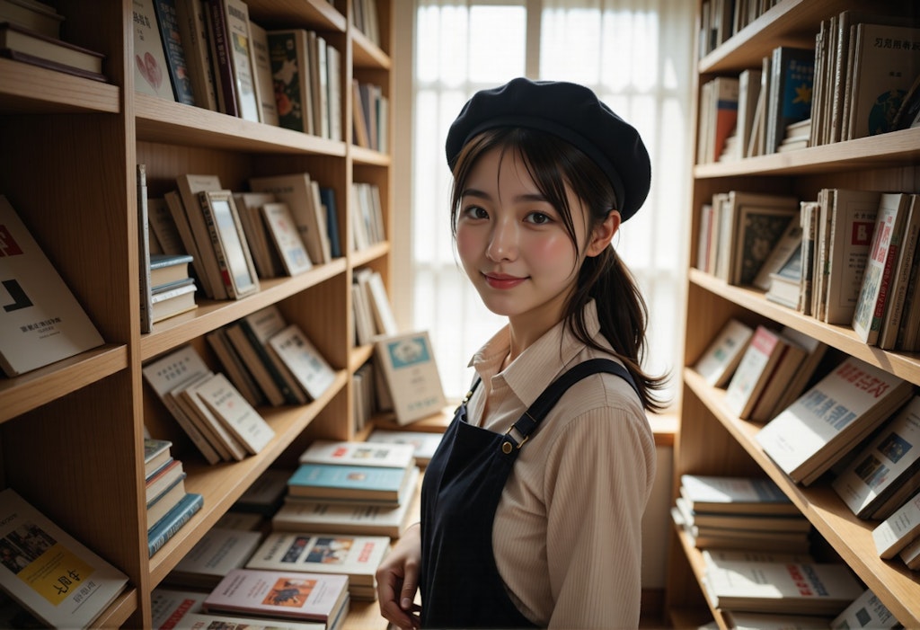 本屋さんの店員 4