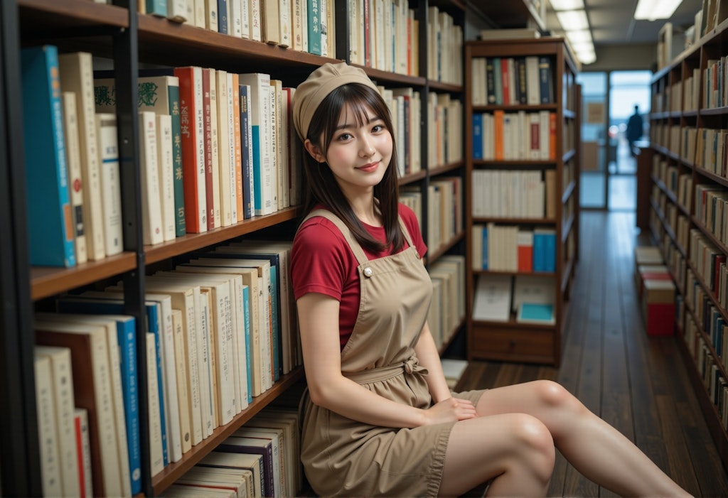 本屋さんの店員 4