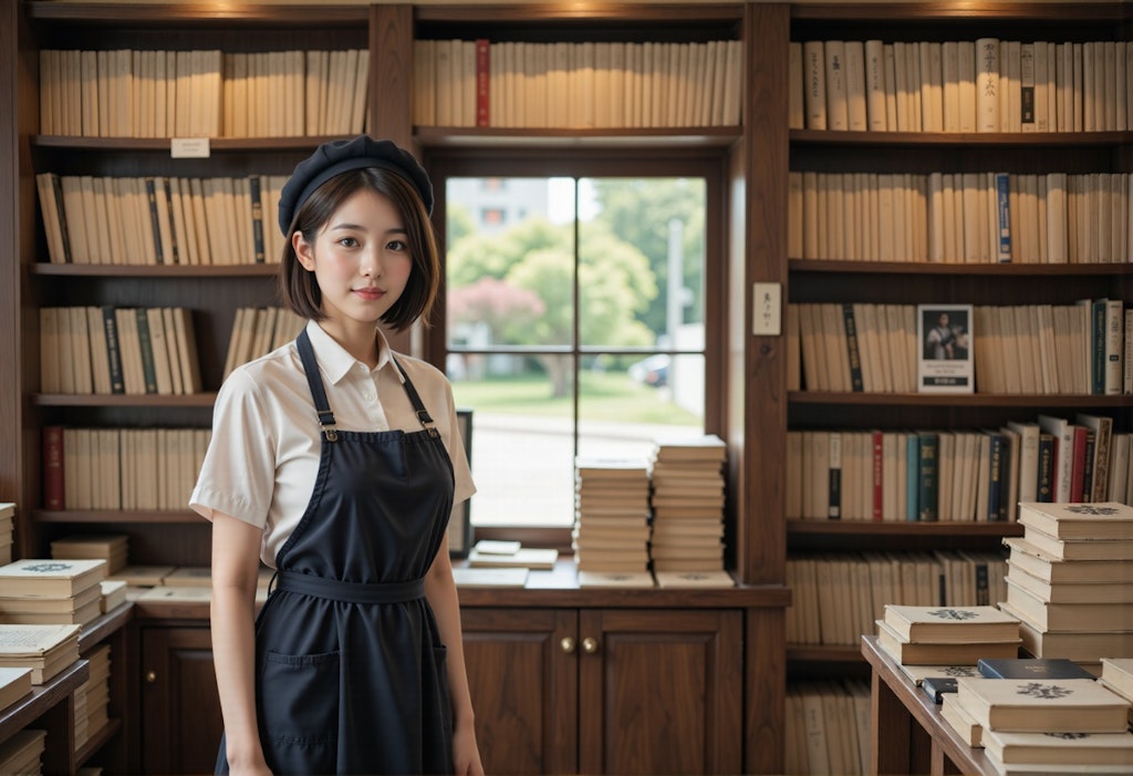 本屋さんの店員 4