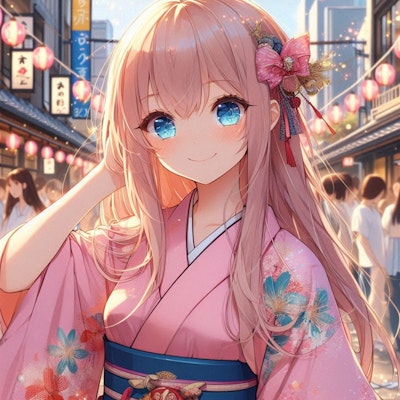 着物の女の子 kimono girl